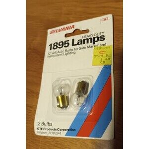 GTE Sylvania 1895 Auto Bulbs Heavy Duty 2 Pack 1895 Light Bulb Parking Clock